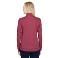 thumbnail image 2 of Team 365 TT31HW Ladies Zone Sonic Heather Performance Quarter-Zip, 2 of 3