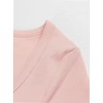 thumbnail image 2 of Women's Crew Neck Ribbed Fitted Shirt, Basic Short Sleeves Slim Fit Tops Summer T Shirt, 2 of 7