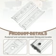 thumbnail image 3 of Uxcell 2 Pack Sectional Couch Connectors, Furniture Connectors Bed Parts Interlocking Sofa Connector Bracket for Keeping Furniture Sofas from Sliding (120mm, Silver), 3 of 7
