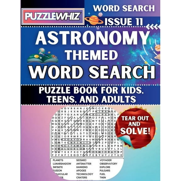 Themed Word Search Puzzles Astronomy - Themed Word Search - Fun & Educational Puzzles for Kids, Teens, and Adults (Large Print Edition): Featuring , Book 2, (Paperback)