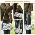 thumbnail image 4 of FORMRS Womens Shoulder Bag with Chain Strap Clutch Purse Cute Tote Handbag, Purple Doodle Pattern, 4 of 7