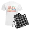 thumbnail image 6 of CafePress - All The Cool Kids Are Reading Pajamas - Men's Light Loose Fit Cotton Pajama Set, 6 of 7