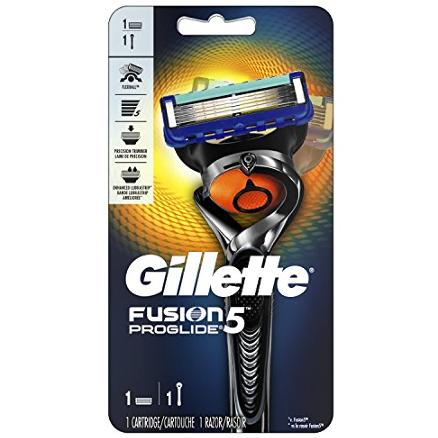 Gillette Fusion Proglide Manual Mens Razor With Flexball Handle Technology With 1 Razor Blade