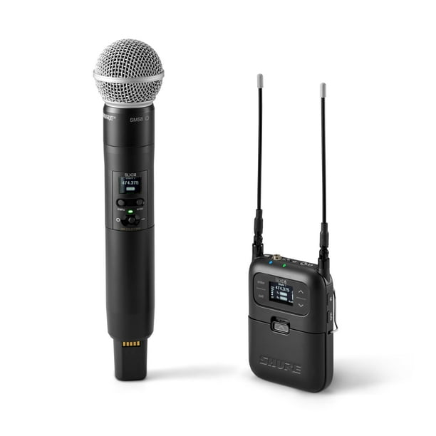 Sistema inalámbrico Shure SLXD25/SM58 con transmisor portátil