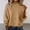 Gold round neck knit sweater women a1, variant on thefmos Women's Round Neck Knit Pullover Sweater Long Sleeve Solid Color Casual Loose Fit Top Fashion Fall Winter Outfit, Coffee L