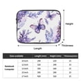 thumbnail image 2 of Butterfly Lavender Laptop Sleeve Bag Compatible With MacBook Air / Pro iPad MateBook Tablet Surface HP Lenovo Dell ASUS Acer Laptop Computer Protective Size: 13 inch, 2 of 5