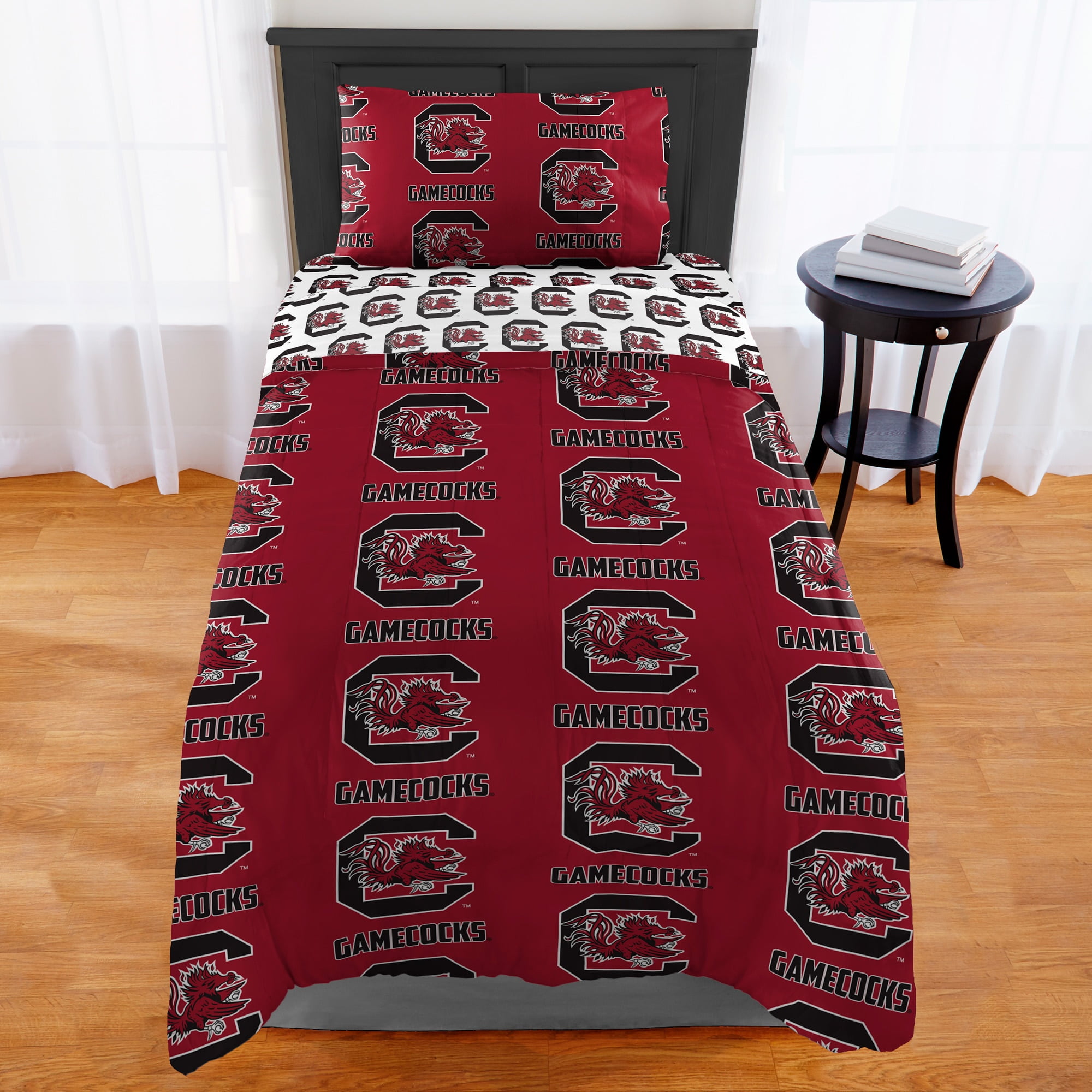 NCAA South Carolina Gamecocks Twin or Xl Bed In Bag Set