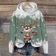 thumbnail image 2 of WILLBEST Sudadera con Capucha Oversize para Mujer, Estilo Casual, con Estampado Navideño de Ciervos con Cabeza Grande y Copos de Nieve, Cuello Redondo, Manga Larga y Diseño Ligero Chica​​, 2 of 4