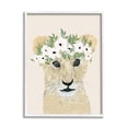 thumbnail image 4 of Stupell Industries Big Eye Baby Lion Floral Crown Children's Safari, 16 x 20, Design by Lucille Price, 4 of 5