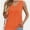 Orange, variant on Tank Top Women Casual Soft Summer V Neck Sleeveless Tops Outfits Clothes