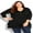 Black, variant on Avenue Women's Plus Size Valerie Plain Top