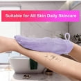 thumbnail image 1 of Guante de baño perfecl exfoliante corporal multiusos doble cara para mano SPA cuello hombres mujeres púrpura Violeta, 1 of 7