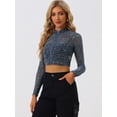 thumbnail image 2 of Chaqueta Allegra K Disfraz Lunares Semitransparentes Azul Marino XS, 2 of 6