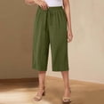 thumbnail image 1 of WILLBEST Pantalones Casuales Cortos para Mujer, Cómodos, Holgados, de Pierna Ancha, Lavado Suave y Arrugado, para Uso Diario O para La Playa. Grande, 1 of 8