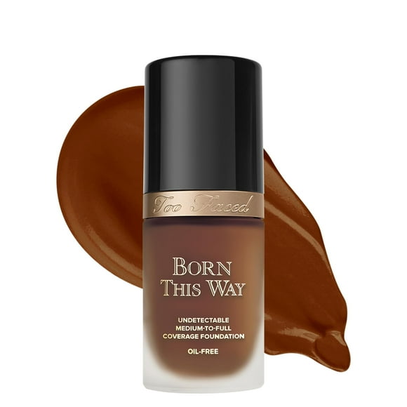 Too Faced Born This Way Natural Finish Longwear Liquid Foundation, 1.01 fl. oz., Cocoa