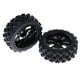 thumbnail image 4 of Neumáticos de coche 1/10 RC Hugo 4 llantas de carreras negras para piezas de camión HSP HPI, 4 of 6