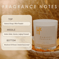 thumbnail image 2 of Hillside Candle Harvest Festival Single Wick Soy Candles, Luxury Scented Candles for Home - Up to 60 Hour Burn Time, Cruelty-Free Soy Wax Blend - Pumpkin Fragrance, Notes of Amber & Orange (9 oz), 2 of 8