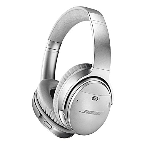 (Open Box) Bose QuietComfort 35 Noise Cancelling Bluetooth Over-Ear Headphones, Silver