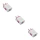 thumbnail image 3 of Cargadores de pared USB Sidaley 3piezas violeta Adaptador de corriente resistente al desgaste, 3 of 6