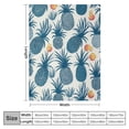 thumbnail image 4 of JEUXUS  Pineapple Blanket  Soft and Cozy Tropical Fruit Pattern Throw Great Gifts for Kids Boys and Girls, 4 of 6