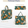 thumbnail image 6 of FORMRS Womens Corduroy Tote Bag Crossbody Shoulder Handbag with Pocket, Orange Leaves, 6 of 7