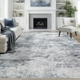 thumbnail image 5 of 8x10 Area Rugs for Living Room Rug Washable: Abstract Large Rug for Dining Room Bedroom Carpet Non Slip 8 by 10 Indoor Modern Nursery Home Office Blue Grey, 5 of 5