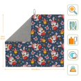 thumbnail image 3 of Honeii Christmas Bunny A for Dish Drying Mat for Kitchen Counter, Non-slip Rubber Backed, Hide Stain Kitchen Super Absorbent Draining Mat, Dish Rack Pad, 3 of 8