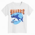 thumbnail image 4 of TOWED22 Toddler Little Boy Summer Dinosaur Clothes Funny Letter Short Sleeve Tshirt Tops Boy Summer Tee Top 1T 2T 3T 4T 5T(White,9-10 Y), 4 of 4