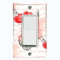 thumbnail image 1 of Metal Light Switch Plate Cover Romantic Paris  Eiffel Tower Letter Bicycle Red PRS011, 1 of 13