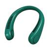 Ventilador de cuello USB Mini Aire acondicionado sin aspas recargable Verde JShteea El nuevo