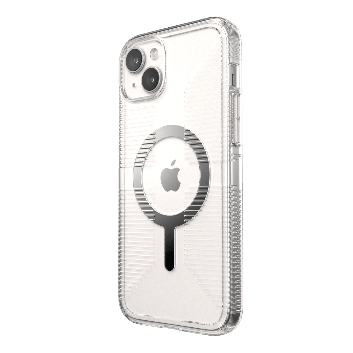 Speck Gemshell Grip Shock-Resistant Slim Cell Phone Case for Apple iPhone 14 Plus/15 Plus, Clear