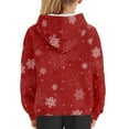 thumbnail image 4 of DISNIMO Christmas Reindeer Hoodies for Girls Pullover Hoodie with Pockets Snowflake Hoodies Sweatshirts for Kids Hooded Sweatshirt Fall Clothing for Teenage Girl Clothes Trendy 14-16 Soft, 4 of 7