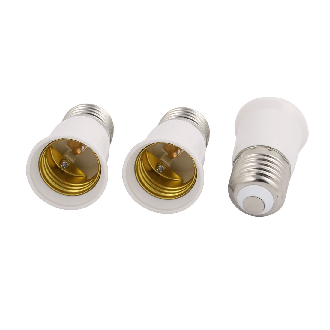 3Pcs E26 to E26 Extender Adapter Converter Lamp Bulb Socket Holder