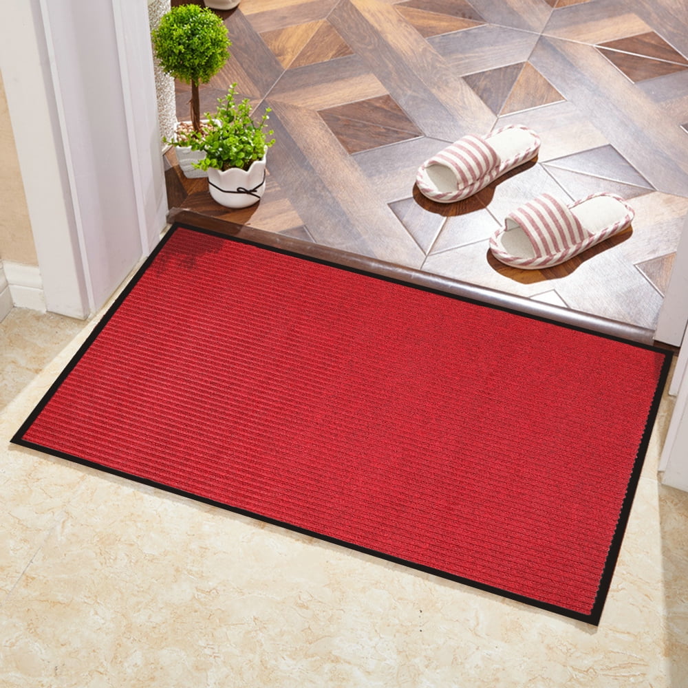 Front Doormat Entrance Shoe Mat Waterproof PVC Non Slip Rug Outdoor
