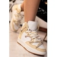thumbnail image 3 of Tenis de Bota con Brillo Casual para Mujer Liliana Shoes Suprema-1 Beige, 3 of 4