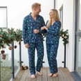 thumbnail image 6 of Nibbcoa Matching Christmas Pajamas for Family Long Sleeve Pine Tree Print Tops + Pants Set, 6 of 8