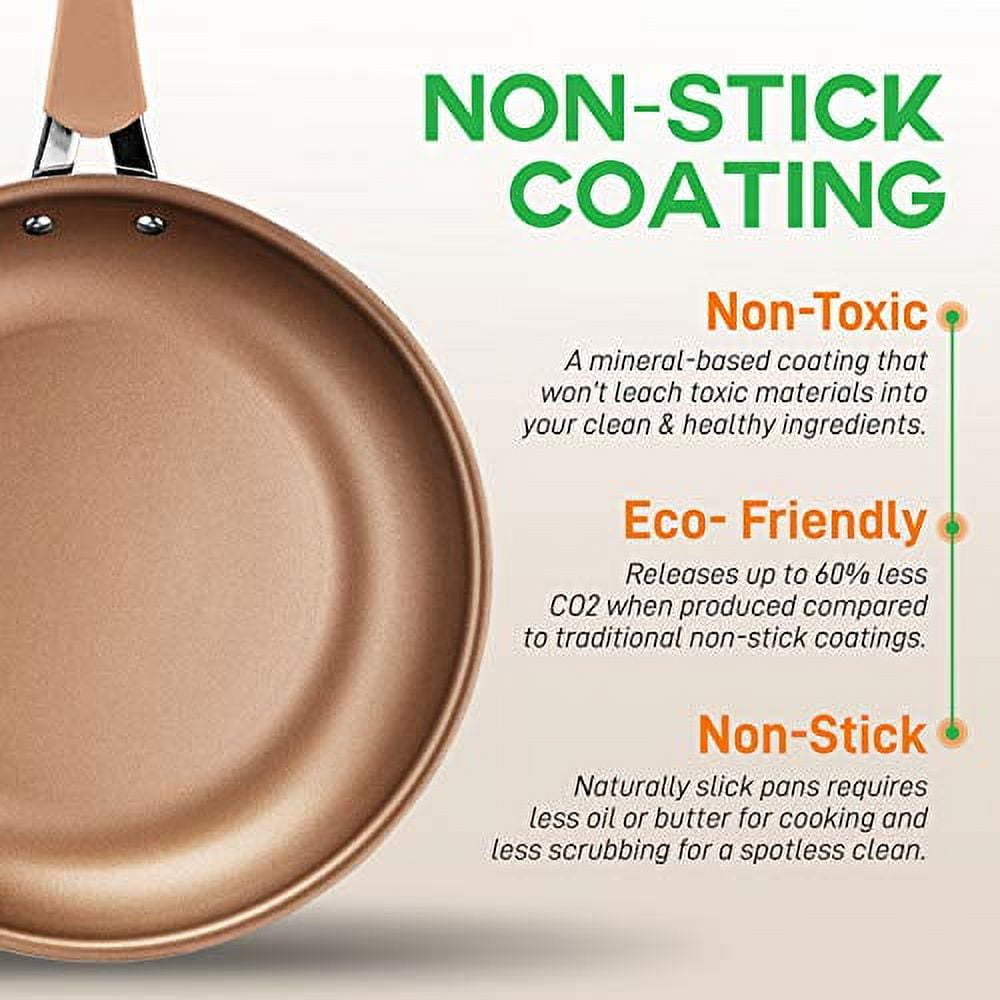 NutriChef 8'' Small Fry Pan - Non-Stick High-Qualified Kitchen Cookware