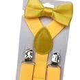 thumbnail image 3 of Tirantes para niños jinwen con pajarita ajustables casuales de moda oro, 3 of 8