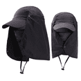 thumbnail image 1 of Visor Hats Fishing Sun Protector Cap UV Protection Face Neck Cover Sun Protectio, 1 of 3