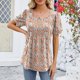 thumbnail image 4 of Fiudx Ofertas y Liquidaciones Camisetas Sin Mangas para Mujer, Camisetas de Verano, Cuello Redondo, Sin Mangas, Informales, Sueltas, 4 of 5