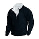 thumbnail image 2 of Blusa y camisa de manga larga con cuello alto para hombre, sudadera informal con capucha, cuello alto retro, cremallera, manga larga, holgada, blusa para hombre, 2 of 3