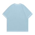 thumbnail image 6 of Women's Long Sleeved Top Oversized T Shirt Striped Shirt Crew Neck Belted Waist Top Soft Casual Loose Shirt Women Swim Tee Womens Tee Shirt Loose Long Sleeve Turtleneck Women Tops Womens Long Sleeves, 6 of 6