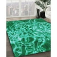thumbnail image 3 of Ahgly Company Tapis d'Intérieur Lavable en Machine Carré Transitionnel Moyen Vert Printemps, 8 Pieds Carré, 3 of 7