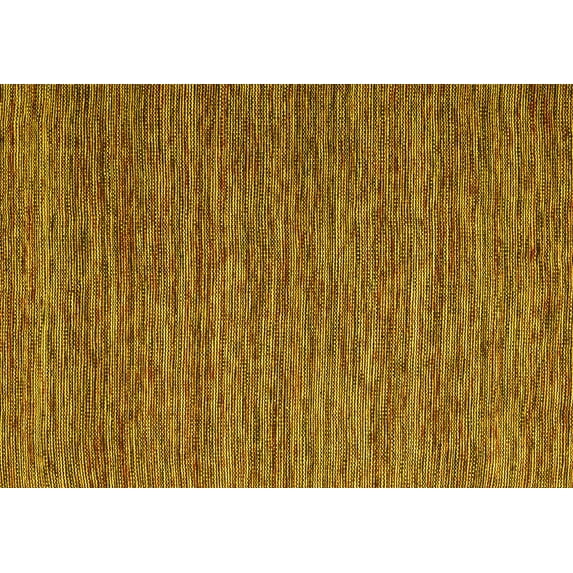 Ahgly Company Indoor Rectangle Abstract Yellow Contemporary Area Rugs, 2' x 4'