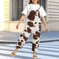 thumbnail image 2 of Generic Teen Girl Cow Overalls Adjustable Straps Wide Leg Casual Jumpsuit Onesie, 2 of 8