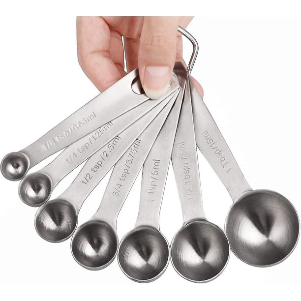 Cucharas medidoras YONGSHENG Acero inoxidable 18/8 juego de 7