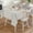 Gray, variant on Simple Farmhouse Style, Tablecloth Rectangle Table Cloths 54x108, Waterproof Tablecloth Outdoor Table Cloth, Abstract Grey Geometric Stripe Washable Table Cover for Kitchen Dinning Party