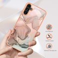 thumbnail image 6 of Designed for Samsung Galaxy A14 5G Marble Case, Ultra Thin Girls Women Plating Marble Designed Flexible Soft TPU IMD Marble Protective Case Cover for Samsung Galaxy A14 5G - Rosegold, 6 of 7