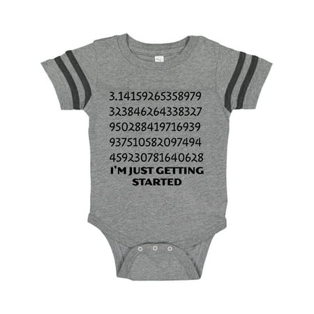 

Inktastic I m Just Getting Started- Pi Day numbers Gift Baby Boy or Baby Girl Bodysuit