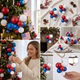 thumbnail image 3 of SHENGXINY Christmas Balls, 24 Pack Velvet Flocked Plastic Christmas Tree Ornaments for Tree Indoor Party Christmas Decorations, 3 of 7